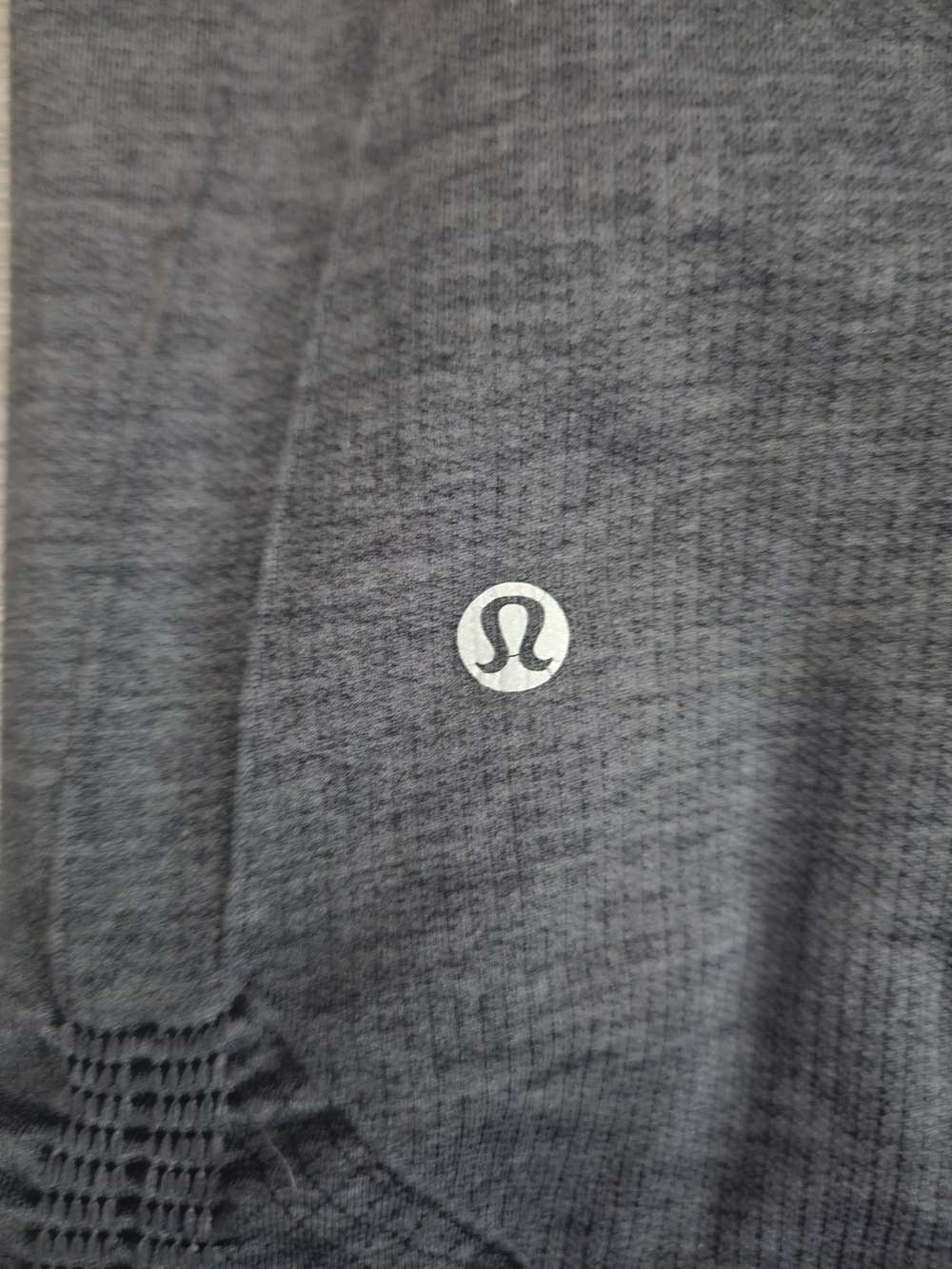 Lululemon In The Flow Crop Seamless Ruched Leggings - Heathered Black / Gray